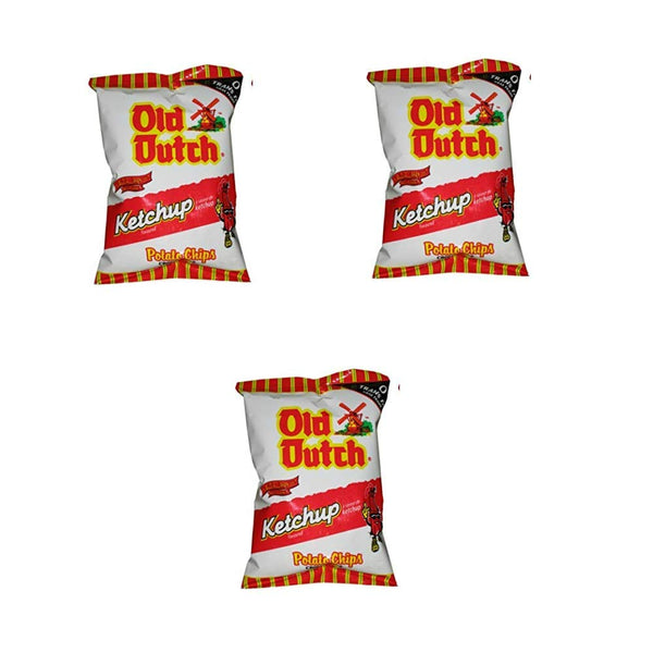 Old Dutch Potato Chips 3 Bags of Old Dutch Ketchup Chips (3 x 40G) Bundle {Imported