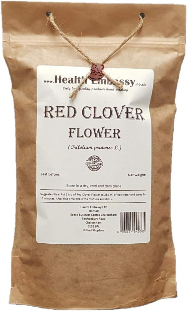 Health Embassy Red Clover Flower, Trifolium Pratense L, 100% Natural, 50g