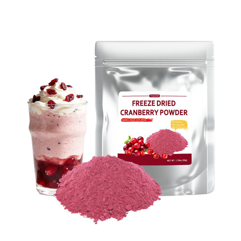 Fraunitsh Freeze Dried Cranberry Powder, 1.76oz/50g Natural Cranberries Fruit Berry Powder for Baking,