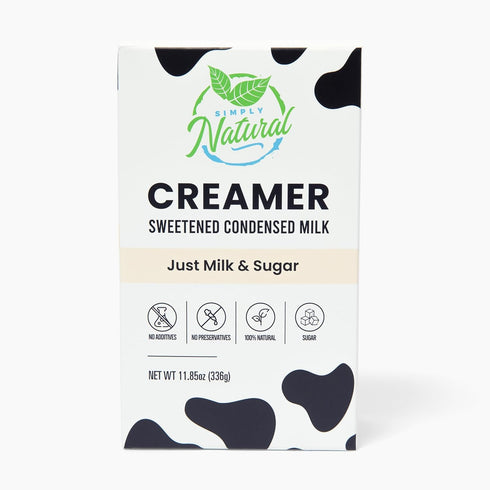 Simply Natural Sweetened Condensed Milk Creamer, 12 Single-Serve 28 gram Sachets, Made