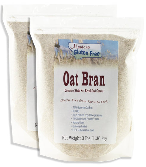 Montana Gluten Free Gluten Free Oat Bran - 2 Pack of 3 Pound Bags
