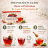 25 100% Frutos Rojos (Red Fruits) Herbal Tea Tea Bags Caffeine-Free Berry Infusion Naturally Tart & Refreshing Flavor
