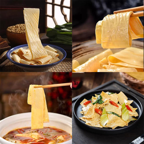 4.23Oz Tofu Skin Sheets,Long Term Soaking Doesn'T Ruin, It'S Powerful,Super Firm Tofu,Low Fat, High Protein
