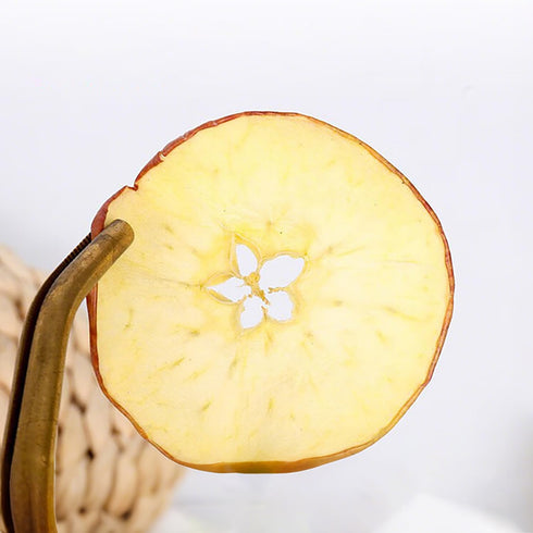 Slices-250g/8.8oz, KachiKachi Dried Apple Natural Dehydrated Apples Chips | No Sugar Added | Middle Pieces | Not
