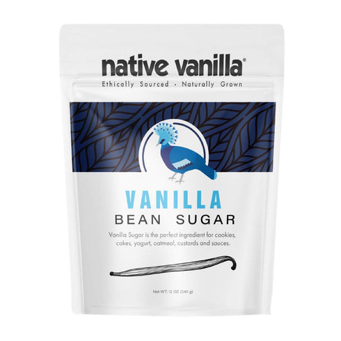 Organic Vanilla Bean Sugar Native Vanilla Made from Premium Vanilla Bean Pods