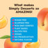 Simply Desserts Sugar-Free Peach Jel, 6-Pack, Vegan Dessert, Keto Snacks, Diabetic Friendly