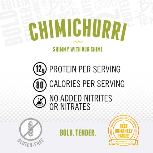 Perky Jerky Chimichurri Wagyu Beef Jerky, 8oz - Handcrafted, Tender Texture, Bold Flavor, 12g Protein, Keto Paleo