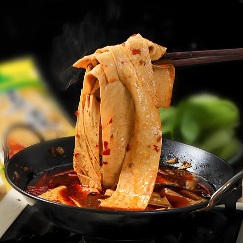 SIJIYUNLI 120g/4.23oz -Tofu Skin Dried Soybeans, Vegetarian Enthusiast, Suitable for Cold Salad or Hot Pot, Spicy Bar