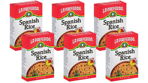 La Preferida Boxed Spanish Rice (Fluffy Mexican-Style Rice with Bell Peppers) Ready