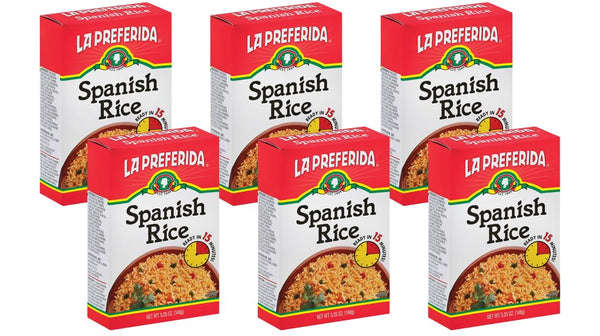 La Preferida Boxed Spanish Rice (Fluffy Mexican-Style Rice with Bell Peppers) Ready