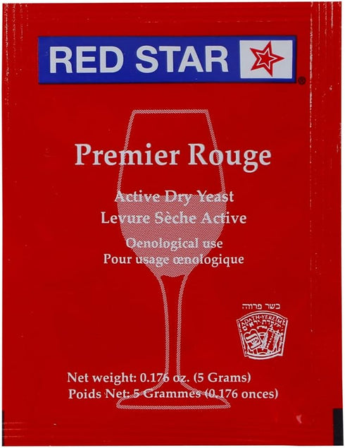 Red Star Premier Rouge formerly Pasteur Red Dried Wine Yeast (10 Packets)