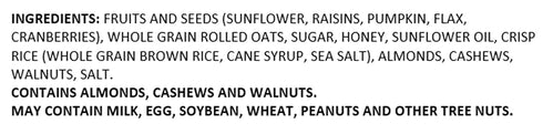 Mason Street Bakehouse 10.5oz , Super Seed Granola Tub