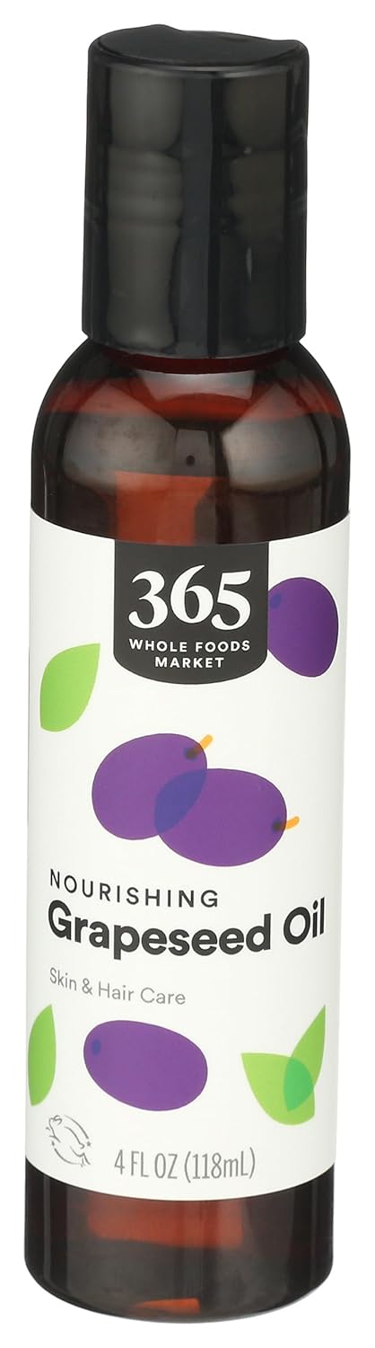 365 by Whole Foods Market , Nourishing Grapeseed Oil, Skin & Hair Care, 4 Fl Oz