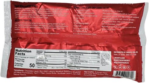 Pack 4 8 oz 32 oz Lakanto Sugar Free Chocolate Baking Chips Sweetened with Monkfruit - of Bags - Per Bag - Total