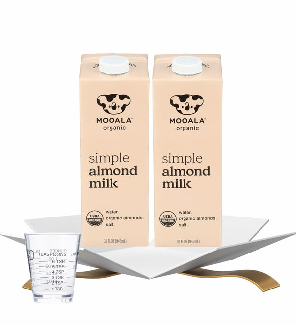 GROVE Organic Almond Milk Unsweetened 2 Pack, 32 fl oz Each Plant-Based Almond