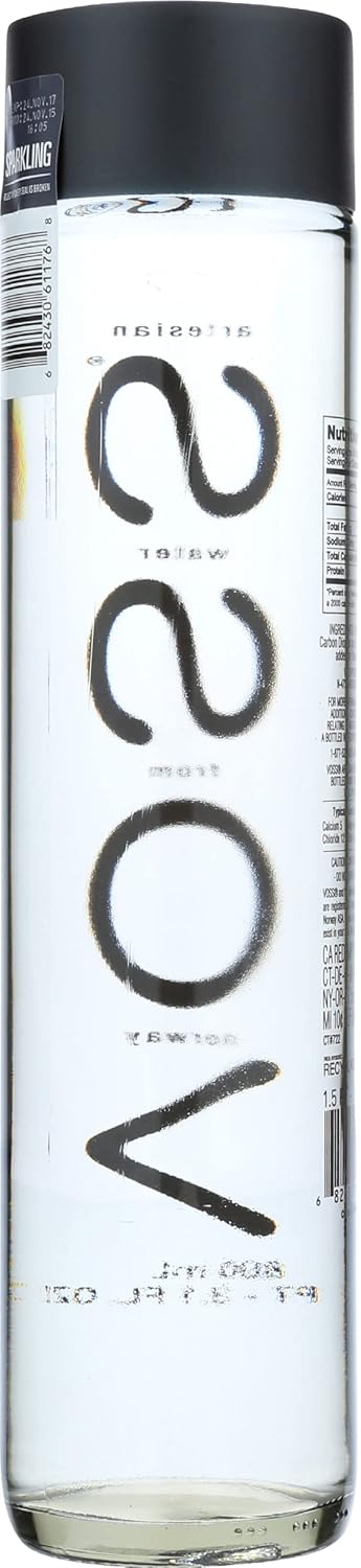 27.05 Oz Voss, Water Sparkling Norway, Fl