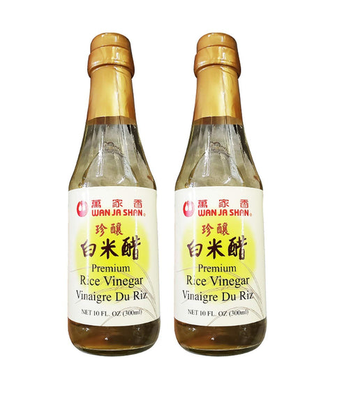 Wan Ja Shan Premium Rice Vinegar, (2 Pack, Total of 20fl.oz)