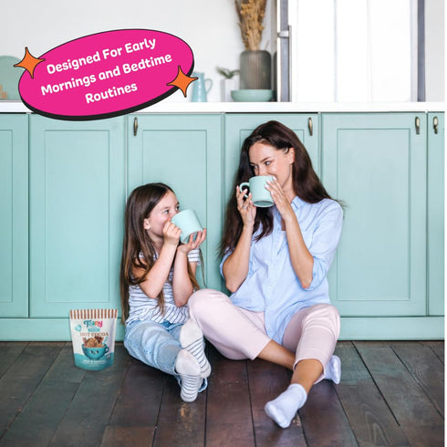 6 Teany Tea Organic Milk & Cookies Hot Cocoa - Everyday Hot Cocoa, Delicious, Kid Friendly, Tea Infused, Bedtime