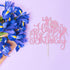 Microphone Happy Birthday Cake Topper-Music Lover Birthday DecorationsGlitter Host Music Cake Decor Karaoke Musical
