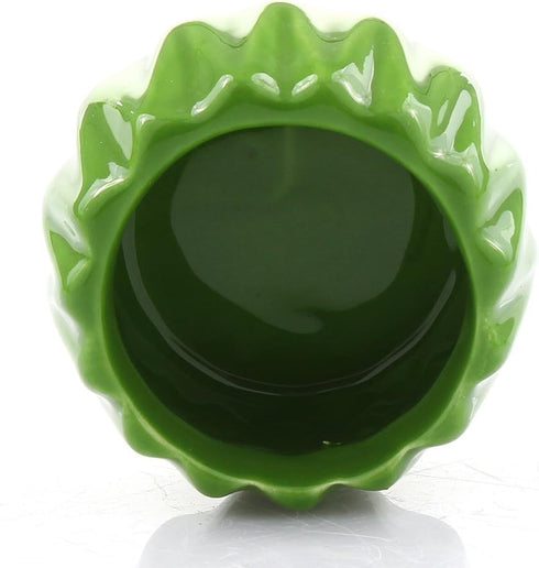 2 4 6 Inches Live Lucky Bamboo Stalk Love Arrangement in Round Green Ceramic Planter - and Lucky Bamboo Indoor Potted
