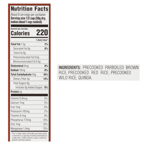 12oz (Pack 6) Minute Rice and Quinoa