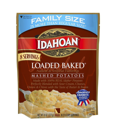 Idahoan Loaded Baked Mashed Potatoes 8 oz. (Pack of 4)