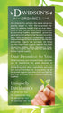 25-count Pack 6 Davidson's Organics, Lemon Ginseng Green, Tea Bags