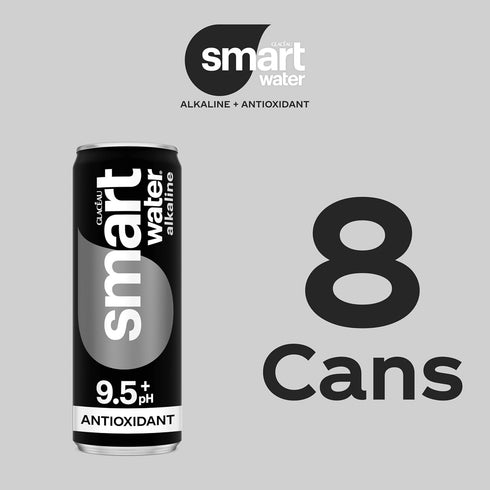 12oz 8pk Smartwater Alkaline + Antioxidant Aluminum Can