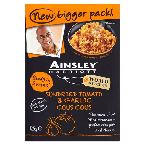 Ainsley Harriott Sundried Tomato & Garlic Cous Cous (125g)