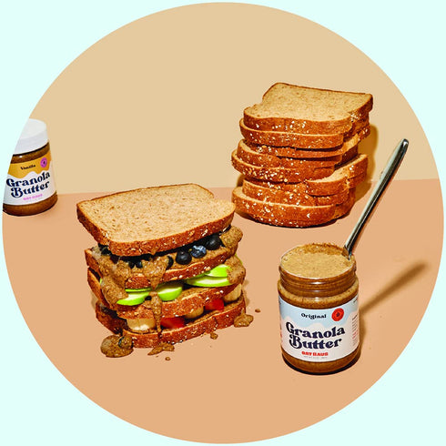8 12 oz (Pack 3) Oat Haus Organic Cinnamon Graham Granola Butter | Peanut-free, Almond (Tree-Nut) Free, & School-Safe