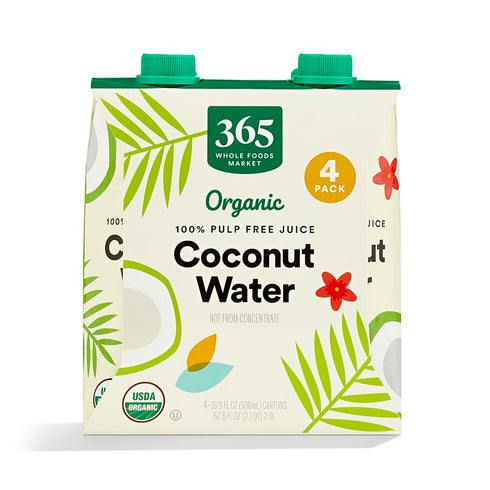 365 by Whole Foods Market, Organic Coconut Water, 100% Pulp-Free Juice, 16.9