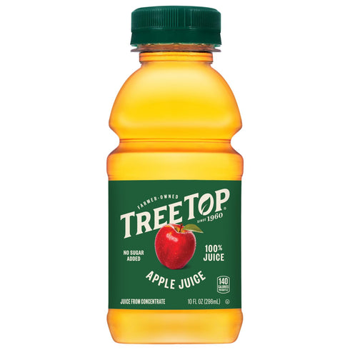 100% 10 oz. (Pack 12) Tree Top Apple Juice, Fl