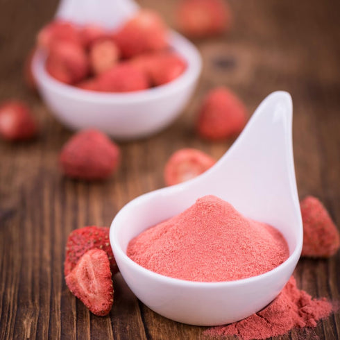 (16 GranAroma Strawberry Fruit Powder, Juicy, Zesty, Perfect for Smoothies, Baking, Desserts, and Beverages Ounce)