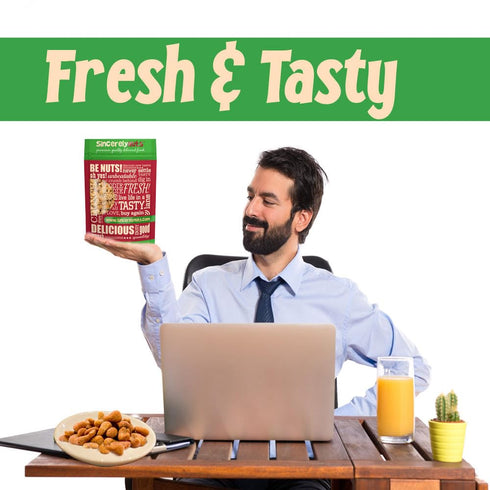 Lb. Sincerely Nuts Honey Roasted Cashews | Two Bag | Deluxe Kosher Snack Food | Healthy Source of Protein & Nutritional