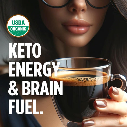 D3, 24 VitaCup Organic Genius Keto Coffee Pods, Increase Energy & Focus w/MCT Oil, Turmeric, B Vitamins, Medium Dark