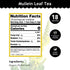 100% 18 (Pack 1) Buddha Teas - Mullein Leaf - Organic Herbal Tea - Single Ingredient - Warm Amber Hue - Mild, Earthy