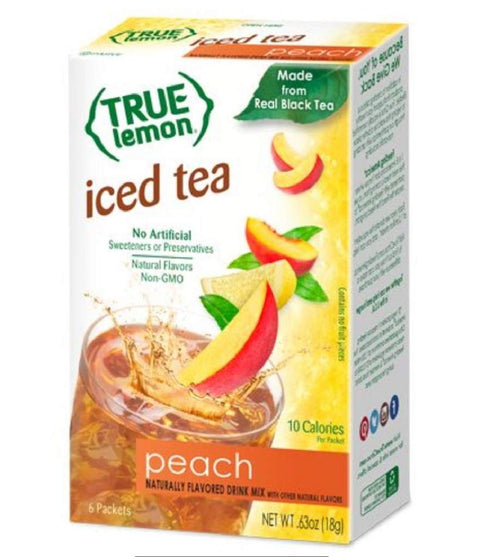True Lemon Peach Iced Tea, 6 ct 12 pack