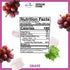 6 Pack 10.82 oz Mogu Mogu Grape Juice Drink with Nata de Coco (Coconut Jelly) Chewy Fruit Beverage for Kids & Adults