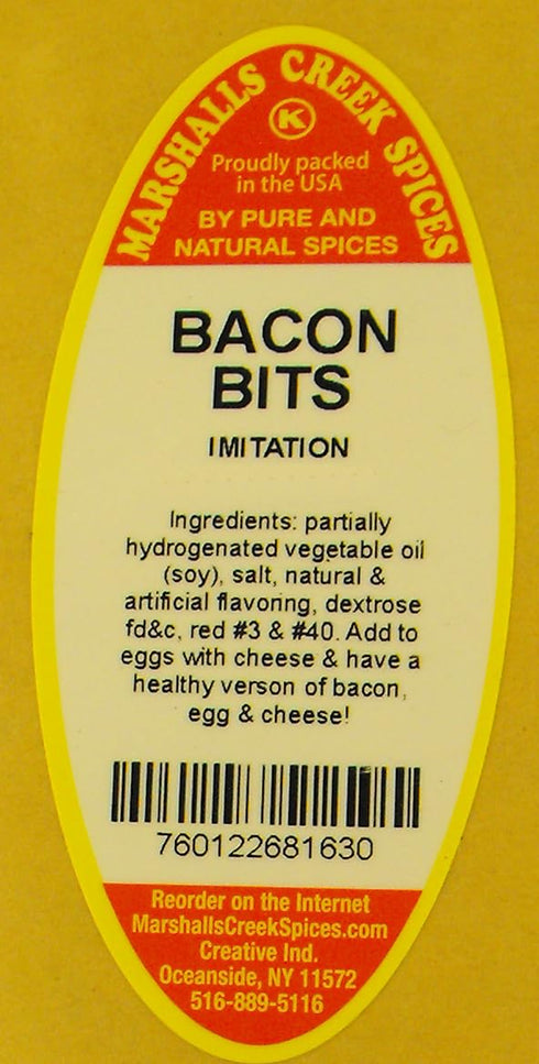 6 oz. Marshalls Creek Spices BACON BITS Kraft Stand Up Pouch ECO Friendly Recyclable Mailer