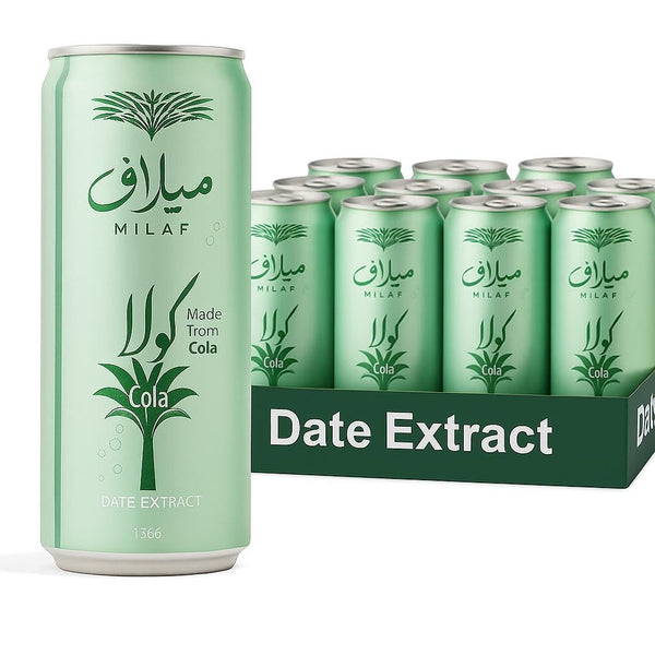 Milaf Date Cola - 8.1 fl oz | Sweet Carbonated Soda Soft Drink