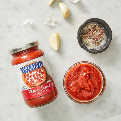 14oz 12-Pack DeLallo Classic Pizzeria-Style Pizza Sauce, Jar