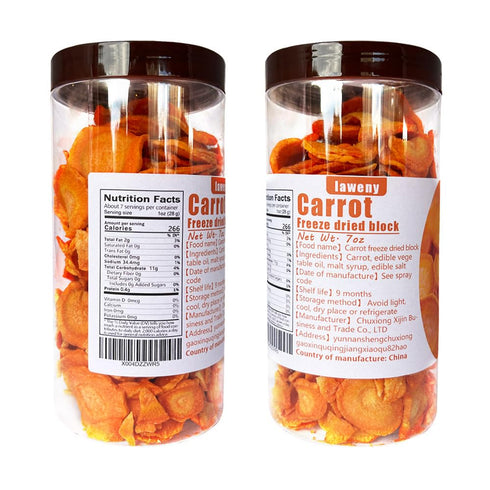 laweny 7.05oz, vegetables200g Carrot slices vegetable dried instant carrot slices dried