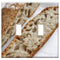 Yuatuwaw Switch Plate Double Toggle - Bread Sourdough Fresh Food Loaf Organic Bakery
