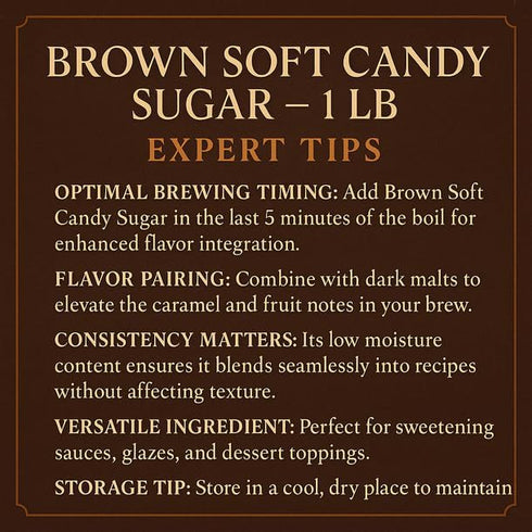 LD Carlson 1 LB Brown Soft Candy Sugar