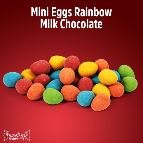 (1 2 8 oz, Easter Mini Rainbow Eggs Pounds) Bags of Chocolate Eggs Each Mini Eggs Perfect for Easter Celebrations