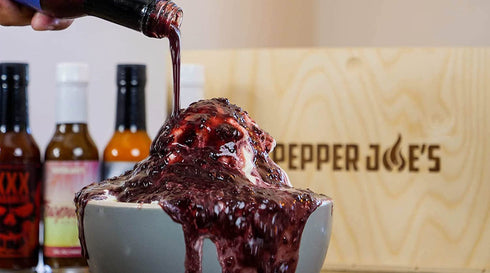 5 (3 Pack) Pepper Joes Blueberry Reaper Hot Sauce Premium Carolina Reaper Sauce Made with Worlds Hottest Chili Pepper