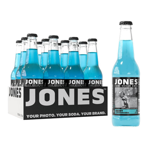 Jones Soda Co. Berry Lemonade Flavor | 12-Pack | The Original Craft