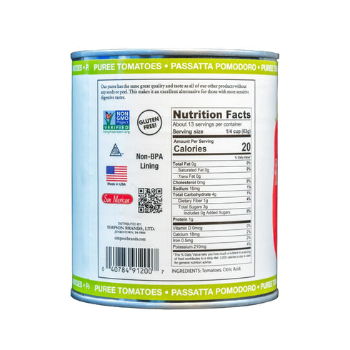 28 OZ SMT SAN MERICAN TOMATO Puree Tomato