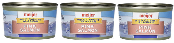 Generic Pack Of 3 Wild Caught Alaskan Pink Salmon, 7.5 oz.