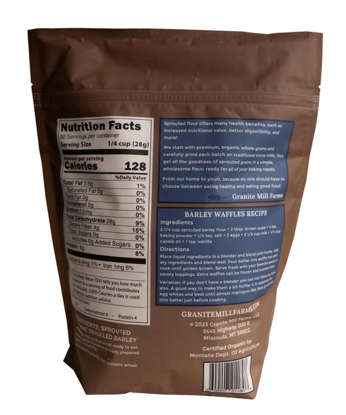 Granite Mill Farms 30 oz Sprouted Organic Barley Flour